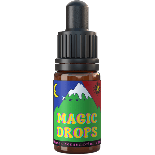 5ml flesje Magic Drops paddo druppels recht van voren