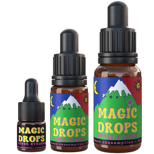 Magic Drops paddodruppels klein naar groot